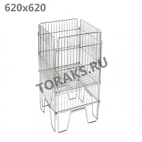 Корзина для распродаж 620х620 оцинкованная