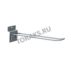 Крючок двойной на экономпанель 250-4.8 хром