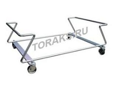 Подставка для корзин на колесах хромированная SSB-02-CR