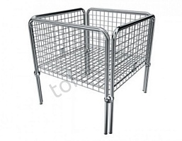 Корзина для распродаж 750х750 хромированная