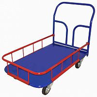 Фото Тележка платформенная с бортиком 150 мм ТПБ4 600х1200мм колеса 200 мм