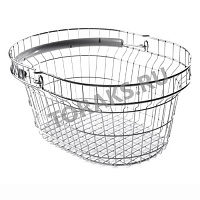 Корзина покупательская металлическая хромированная 23 л