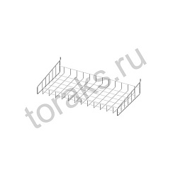 Полка прямая для стойки 640 мм