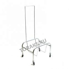 Подставка для корзин на колесах с ручкой