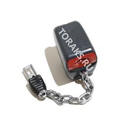 Фото Замок для покупательских тележек под монету 10 руб