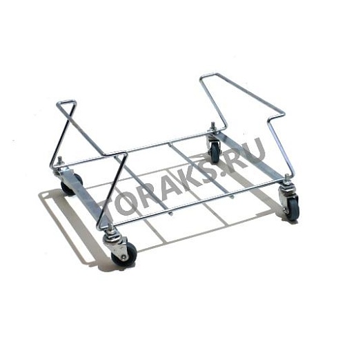 Подставка для корзин на колесах оцинкованная