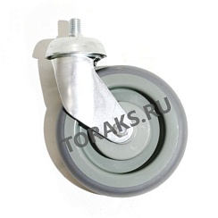 Фото Колесо поворотное для покупательской тележки 125мм