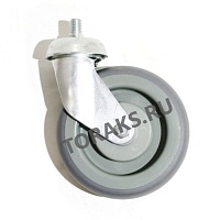 Фото Колесо поворотное для покупательской тележки 125мм